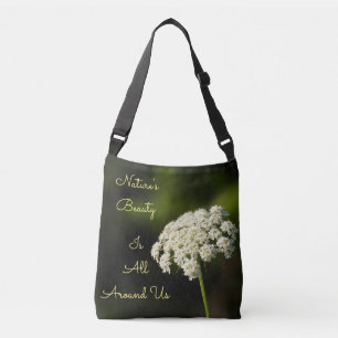 Bolsa Ajustável Lace White Floral Beauty da Rainha Anne