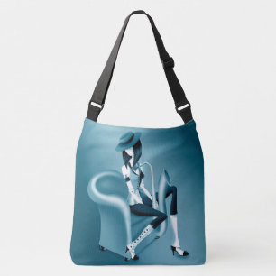 Bolsa Ajustável Lady Saxofonista - Um Saco Crossbody Inspirado No