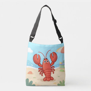 Bolsa Ajustável Lagraosta fofa na praia