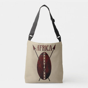 Bolsa Ajustável lança-abstrato africano para a arte