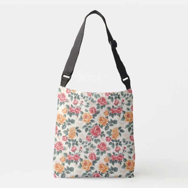 Bolsa Ajustável Laranja e Rosa Dourada (Frente)