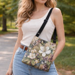 Bolsa Ajustável Large Assorted Floral Dark Colors<br><div class="desc">Be the star this summer in this pretty dark colored floral tote bag with various species of flowers in enlarged patterns</div>