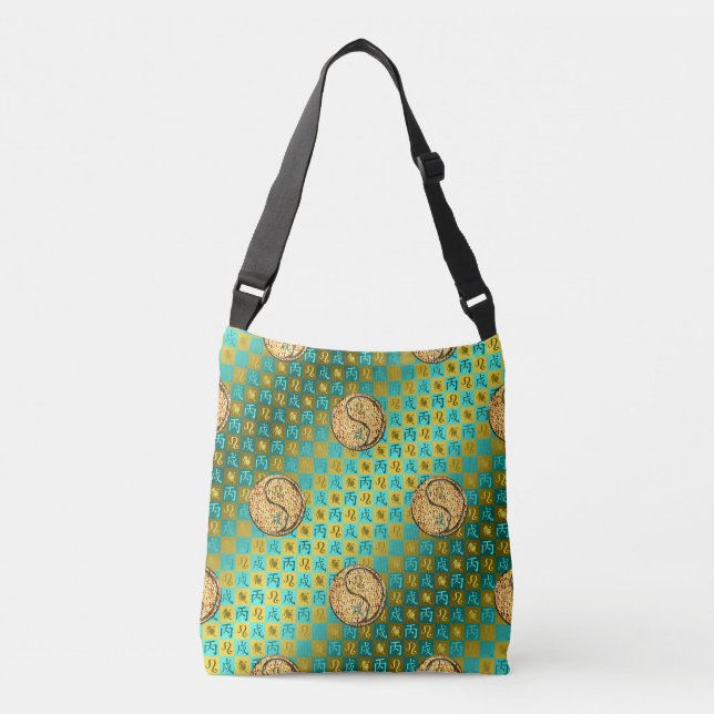 Bolsa Ajustável Leão & Cão de Fogo (Frente)