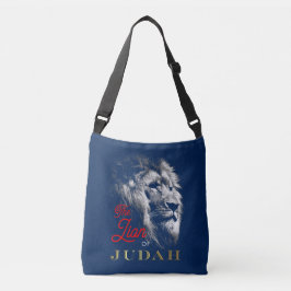 Bolsa Ajustável Leão de Judah Marinho Vermelho Dourado Azul