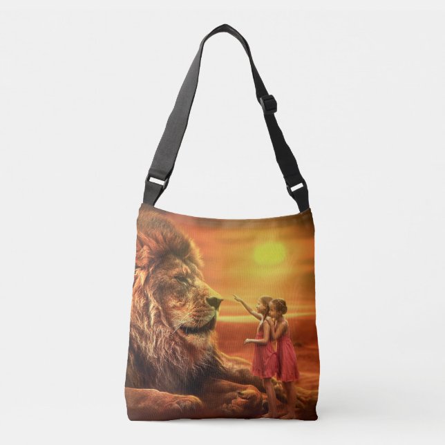 Bolsa Ajustável Leão e Meninas (Frente)