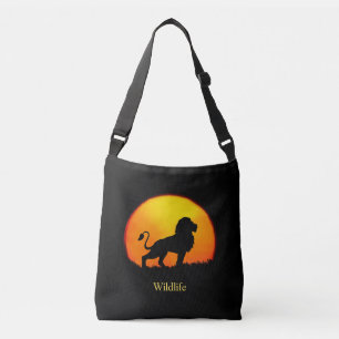Bolsa Ajustável Leão selvagem & nascer do sol na selva