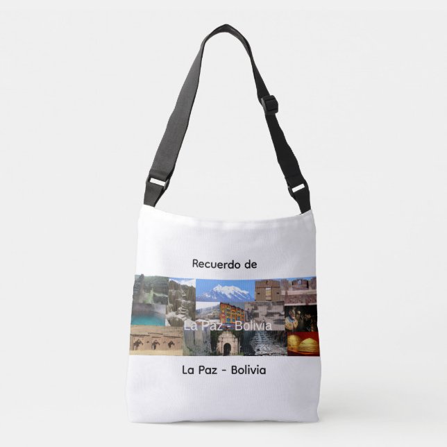Bolsa Ajustável Lembrança de La Paz Bolívia (Frente)