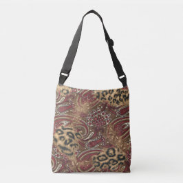 Bolsa Ajustável Leopard e Paisley Pattern Impressão