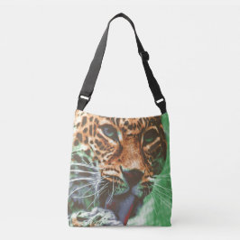 Bolsa Ajustável Leopardo Portrait saco Ultra Violet