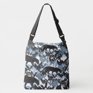 Bolsa Ajustável Leopardos Negros Elegantes na Selva