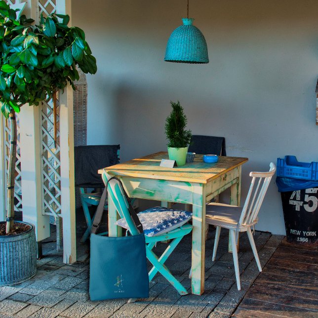 Bolsa Ajustável Letra monográfica aquosa H azul escuro enfermeiro (Criador carregado)