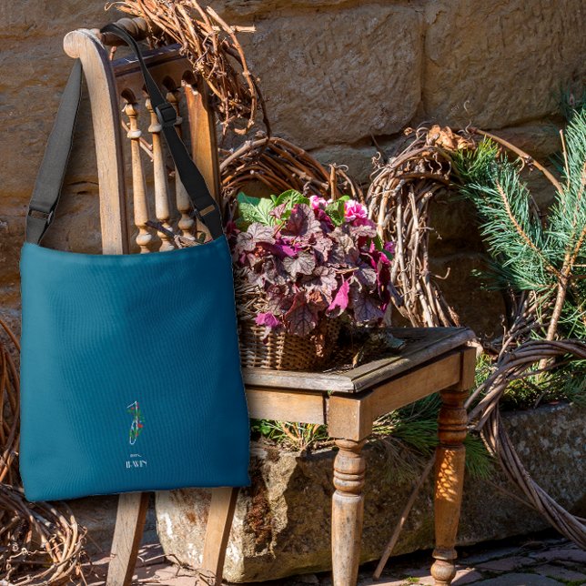 Bolsa Ajustável Letra monográfica aquosa I amamenta azul escuro (Criador carregado)