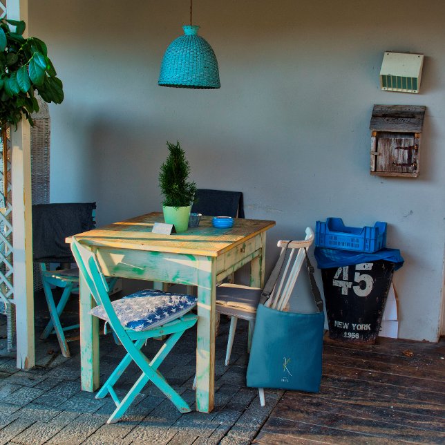 Bolsa Ajustável Letra monográfica aquosa K enfermeiro azul escuro (Criador carregado)