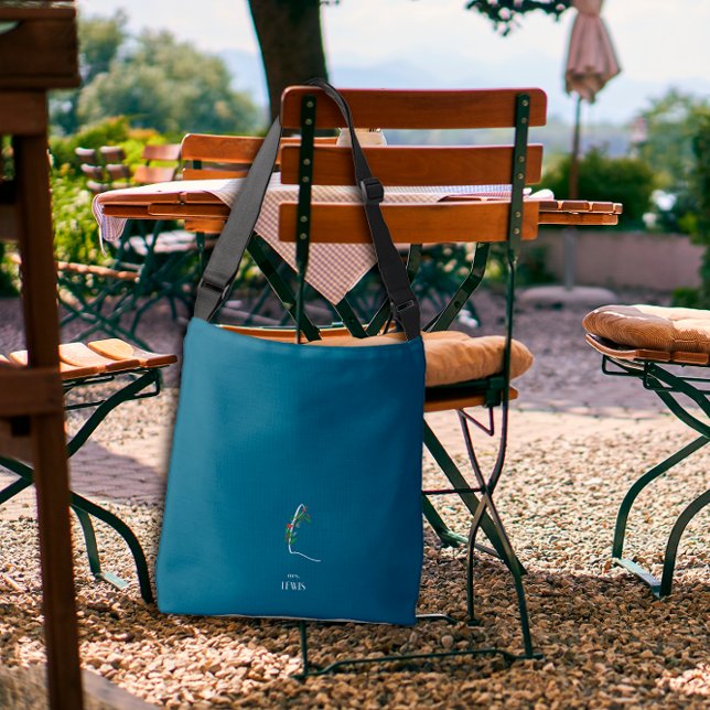 Bolsa Ajustável Letra monográfica aquosa L enfermeiro azul escuro (Criador carregado)