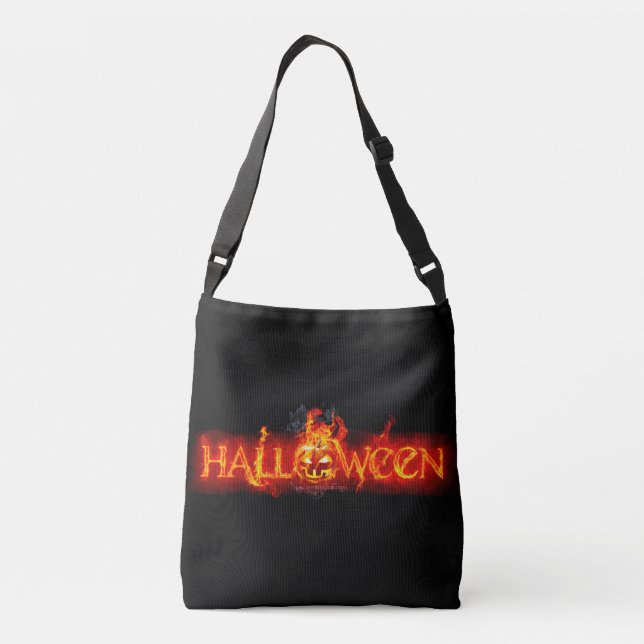 Bolsa Ajustável Letras ardentes maciças do SlipperyJoe no Hallowee (Verso)