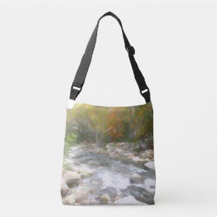 Bolsa Ajustável Leve-me ao Trabalho de Arte em Impasto do Córrego