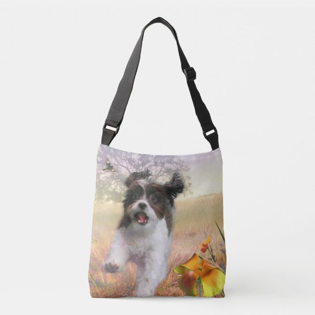 Bolsa Ajustável Lhasa Apso Cão Alto Lar (Frente)