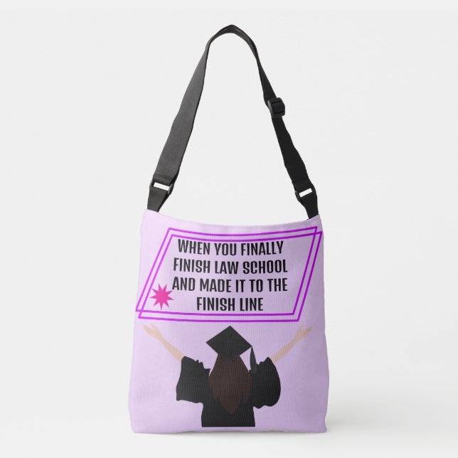 Bolsa Ajustável Lilac Moderno E Humor Roxo Oferta Para Advogados (Frente)