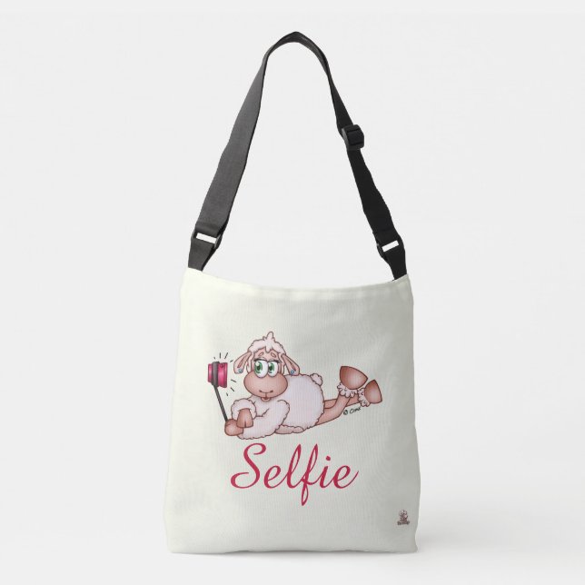 Bolsa Ajustável Lilly os carneiros que tomam Selfie (Frente)