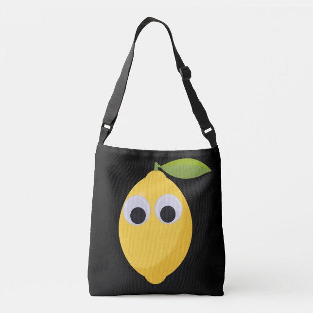 Bolsa Ajustável Limão, fruta doce com olhos patéticos (Verso)