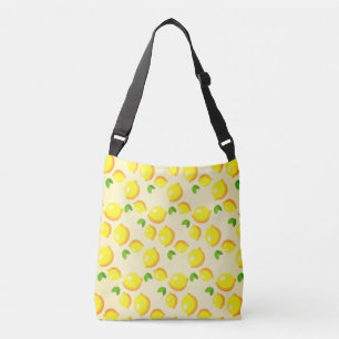Bolsa Ajustável Limões Amarelos - Saco de Corpo Cruzado - Fresco