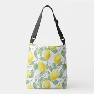 Bolsa Ajustável Limões e Folhas de Aquarela