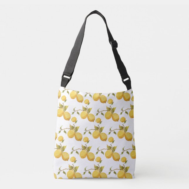 Bolsa Ajustável Limões frescos da Vintage: Design simples (Frente)