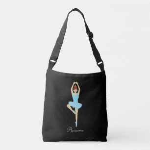 Bolsa Ajustável Linda bailarina vestida de turquesa claro
