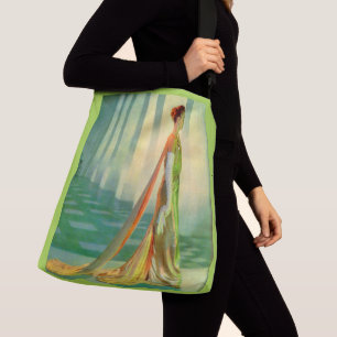 Bolsa Ajustável Linda senhora de vestido noturno dos anos 60