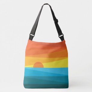 Bolsa Ajustável Lindas ondas solares e marítimas