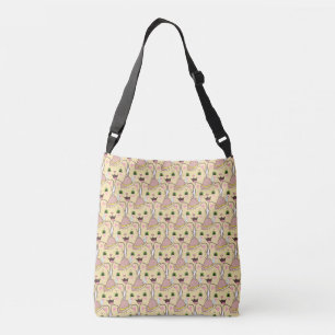 Bolsa Ajustável Lindo Padrão de Desenho de Gato Caramelo