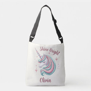 Bolsa Ajustável Lindo Unicórnio Mágico Brilha Forte