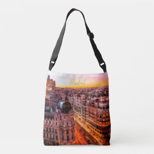 Bolsa Ajustável Linha do Skyline da Cidade do Capitólio de Madrid