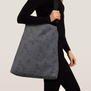 Bolsa Ajustável Linha Mini Schnauzer, Cinza Escura, Artigos 1.o-5.