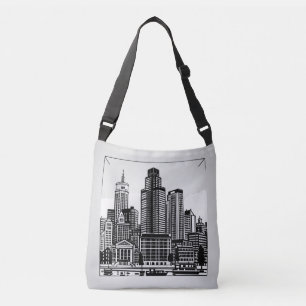 Bolsa Ajustável Linha Skyline da Cidade de Boston