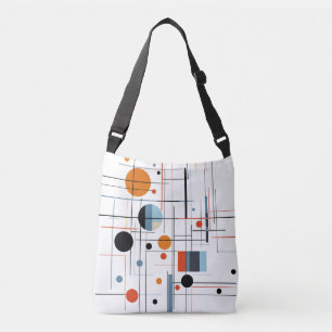 Bolsa Ajustável Linhas Modernas Minimalistas Geométricas Abstratas