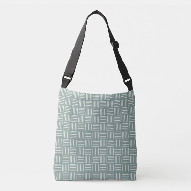 Bolsa Ajustável Linhas verdes ao quadrado (Frente)