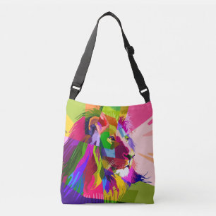 Bolsa Ajustável Lion Colorful Pop Prismatic Art Design-6250