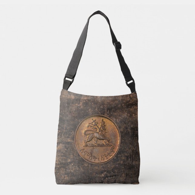 Bolsa Ajustável Lion of Judah - Jah Rastafari reggae Roots Bag - (Frente)