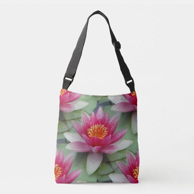 Bolsa Ajustável Lírio de Água Rosa (Frente)