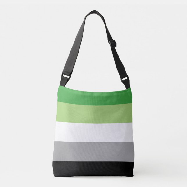 Bolsa Ajustável Listras do Orgulho Aromântico (Frente)