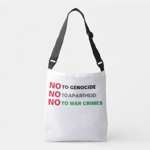 BOLSA AJUSTÁVEL LIVRE PALESTINA NÃO AO GENOCÍDIO DE CRIMES DE GUER