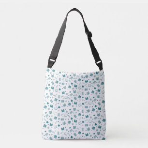 Bolsa Ajustável Livro de Teais e Padrão de Leitura