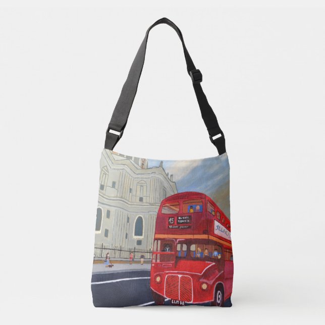 Bolsa Ajustável London Bus Cross-Body Bag (Frente)