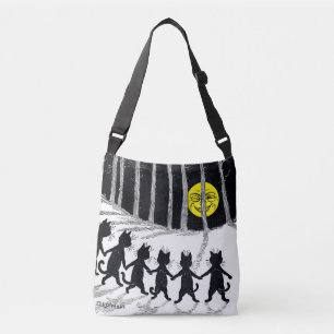 Bolsa Ajustável Lua de Cheio e Gatos, Louis Wain