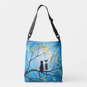 Bolsa Ajustável Lua lunática com gatos
