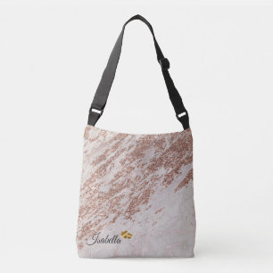Bolsa Ajustável Lúpulo Rosa Rosa Rosa Rosa Brilhante Mármaco Adici