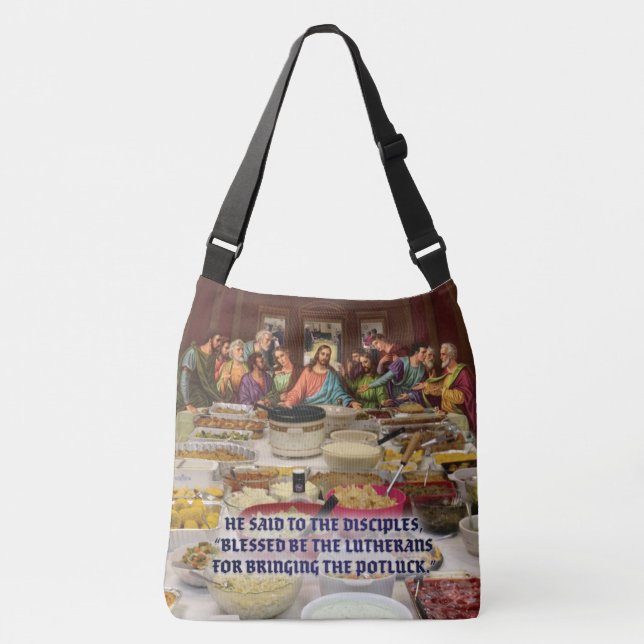 Bolsa Ajustável Lutheran Last Supper Potluck (Frente)