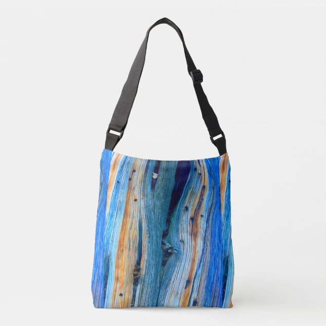 Bolsa Ajustável madeira azul rústica do zimbro (Frente)