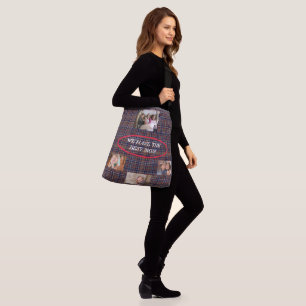 Bolsa Ajustável Mãe é a Melhor 4 Instantâneos da Família Tartan Xa